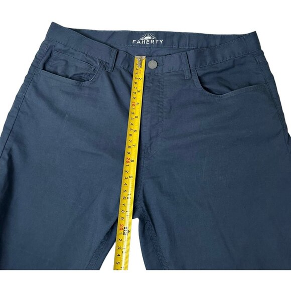 Faherty Movement 5-Pocket Pant Performance Navy Blue Men’s Sz 33x31 - Picture 9 of 10